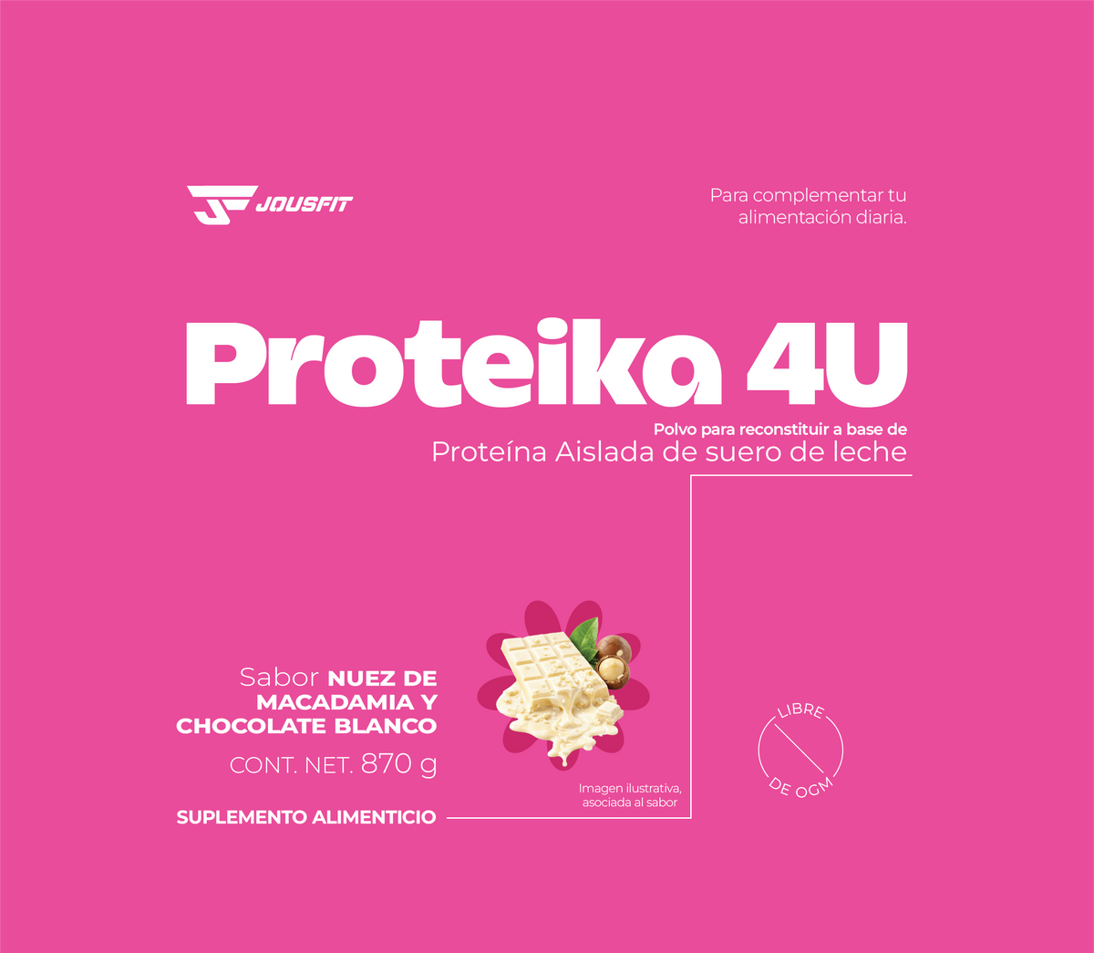 Proteika 4U Chocolate Blanco