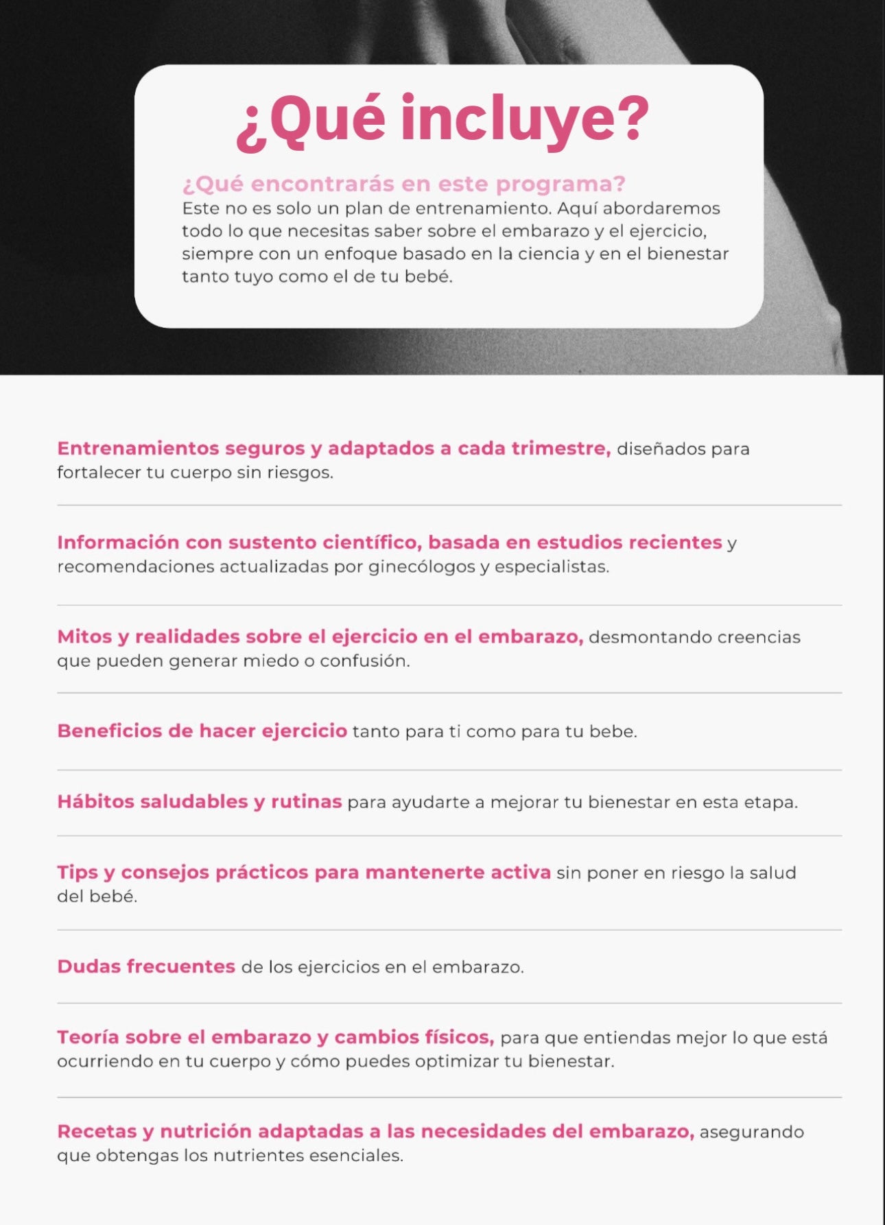 Pregnancy program (gym)