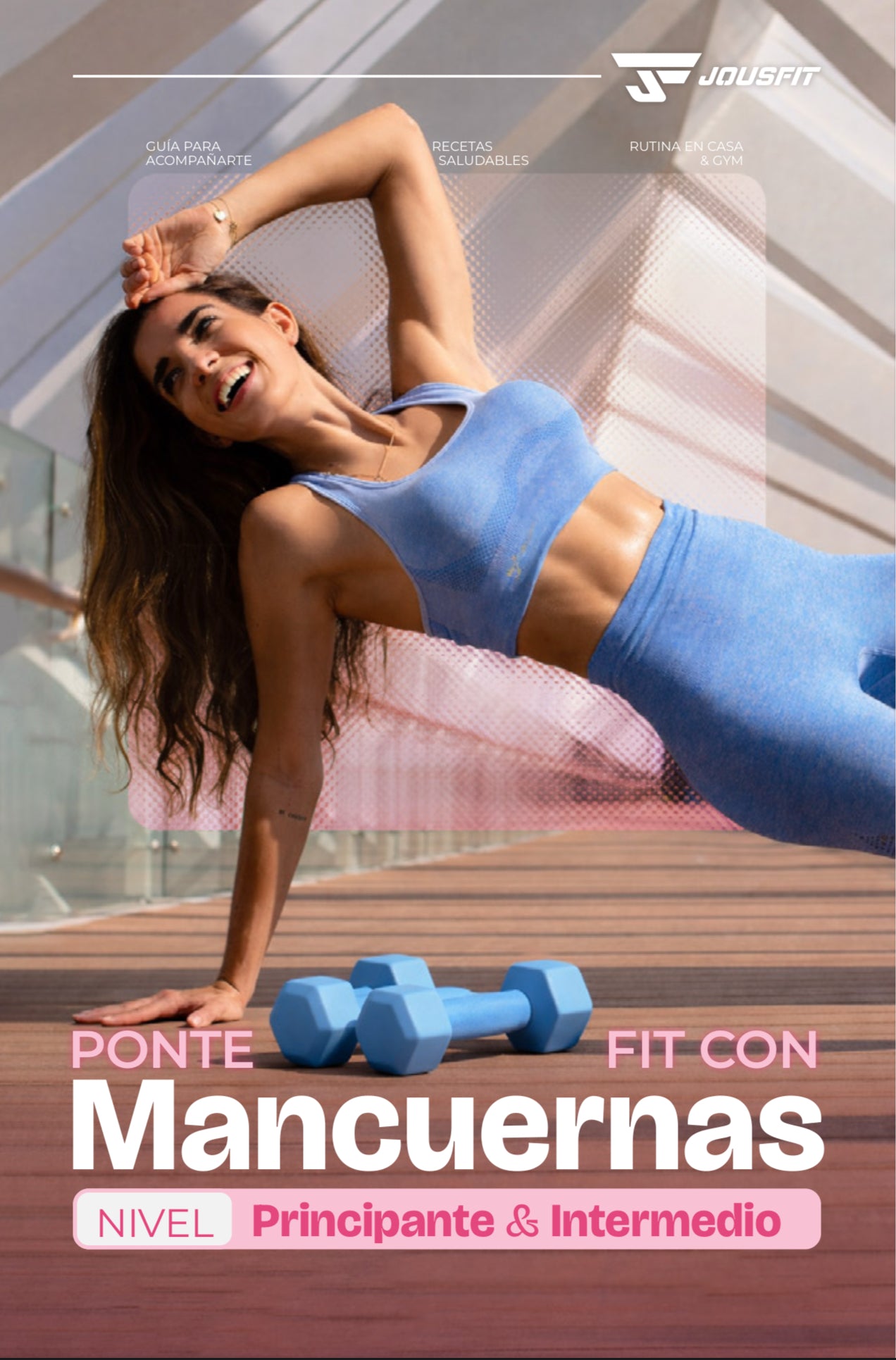 Ponte fit con mancuernas