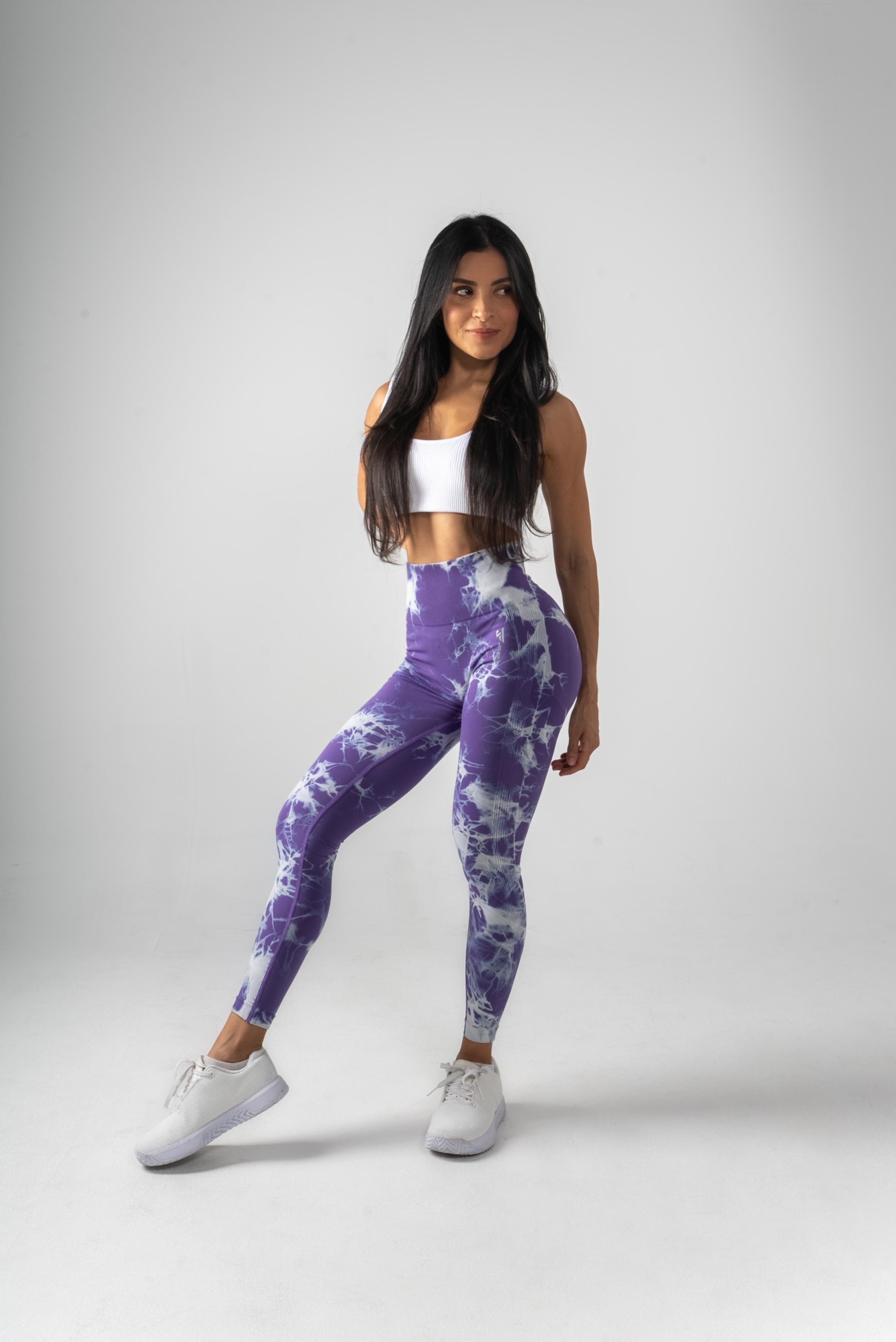 Tie dye purple