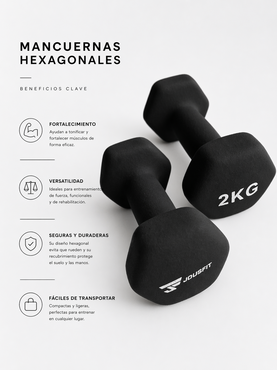 2kg dumbbells