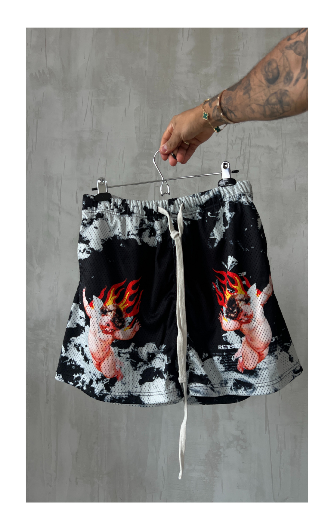 Black-White Sports Shorts