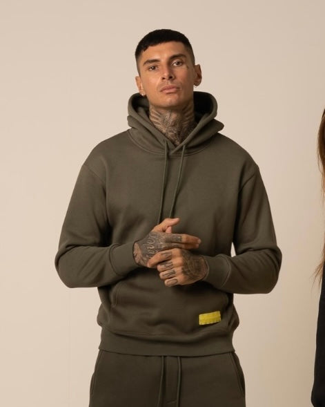 UNISEX green army tracksuit (complete set, sweatshirt and pants)