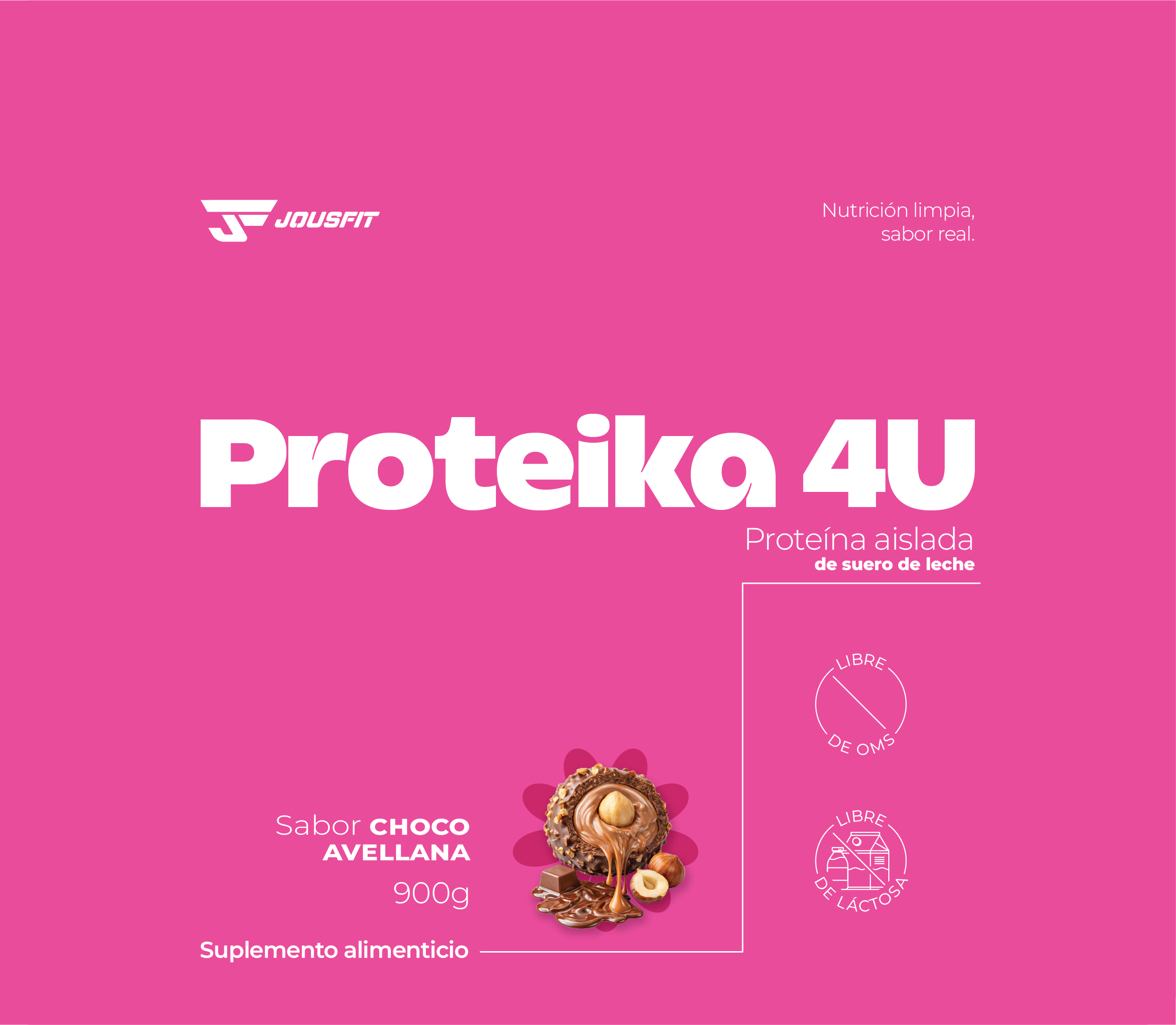 Choco-hazelnut protein