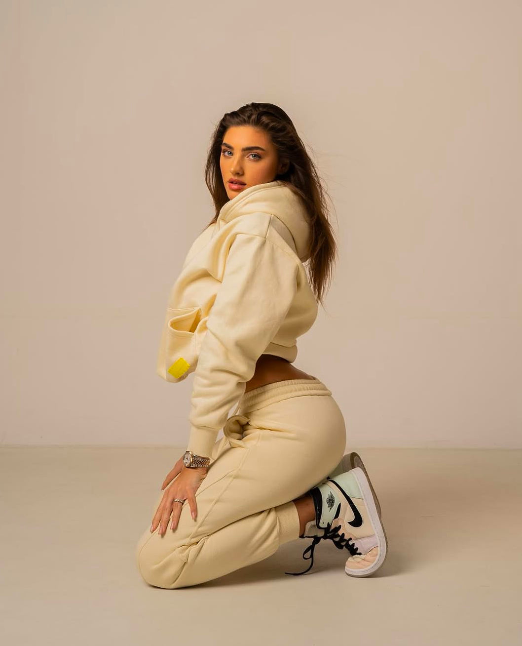 UNISEX nude tracksuit (complete set, sweatshirt and pants)