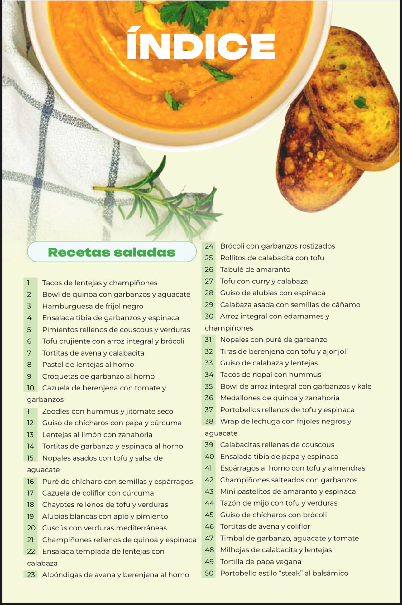 100 recetas vegetarianas