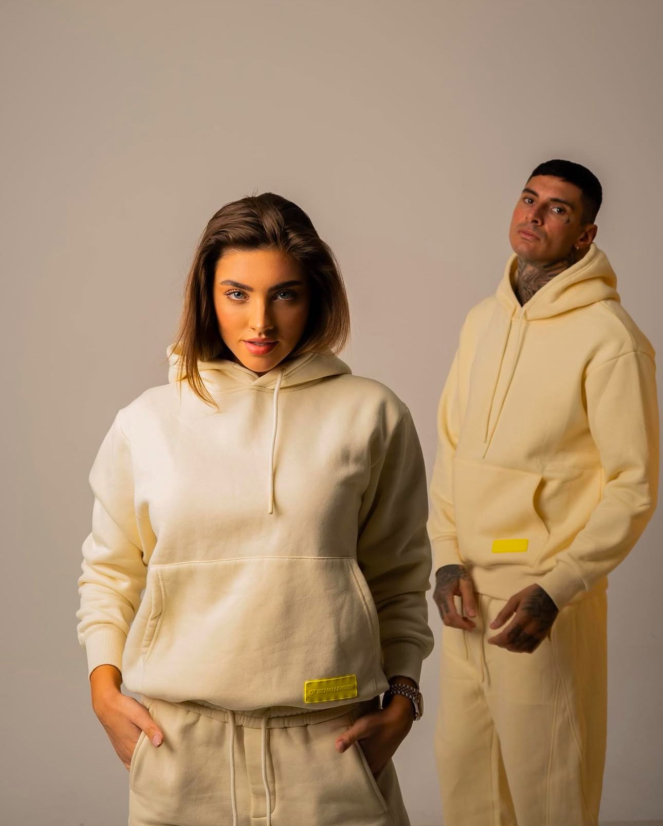 UNISEX nude tracksuit (complete set, sweatshirt and pants)