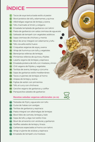 Recetario vegano