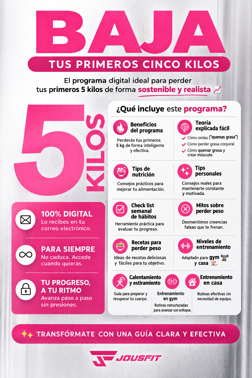 Baja tus primeros 5kilos